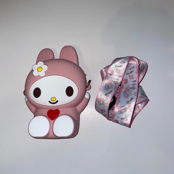 Hello Kitty MY MELODY small coin purse bag.NWT - Picture 3 of 3